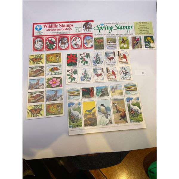Collection of Canadian Wildlife Stamps