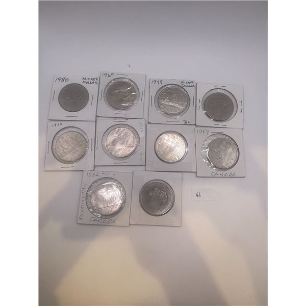 Handful of Canada Silver Dollars