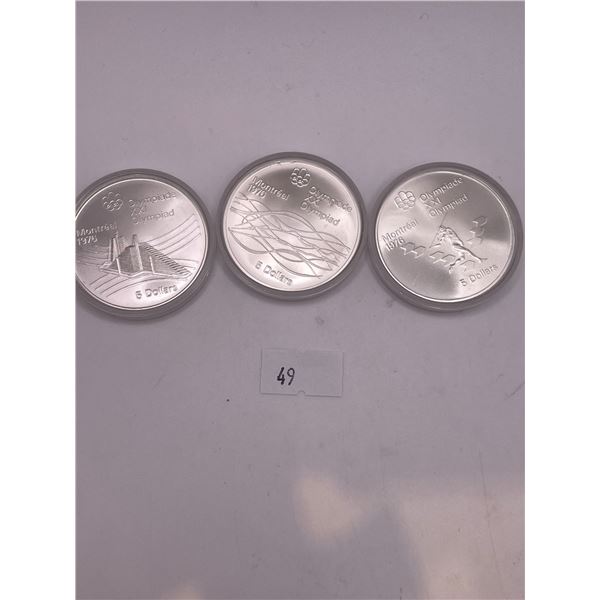 Canada 1976 Montreal Olympics $5 .925 Silver Coins