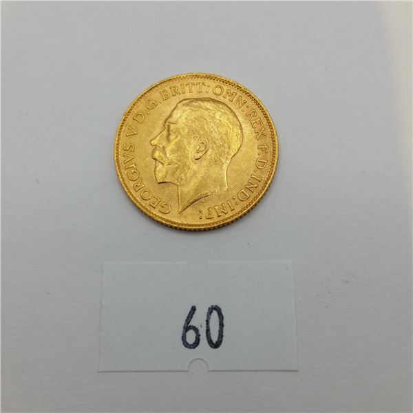 1913 Gold Half Sovereign George V