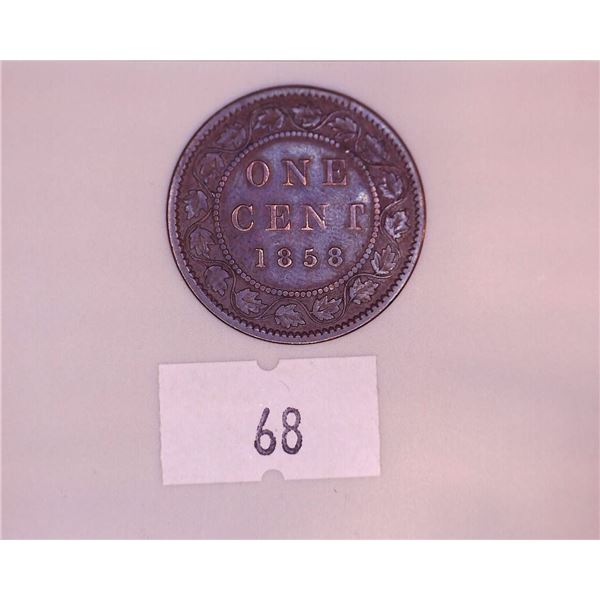 1858 Victoria Large Cent