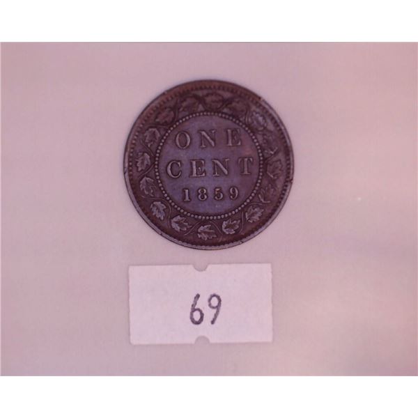 1859 Victoria Large Cent
