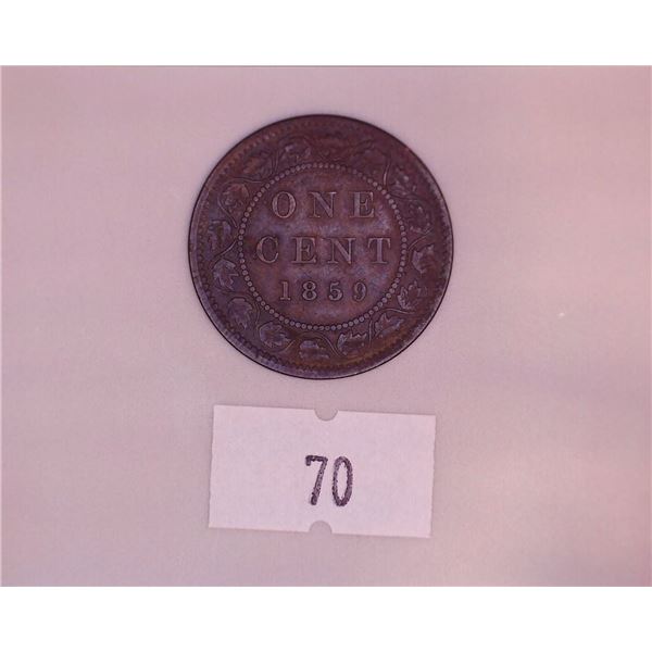 1859 Victoria Large Cent