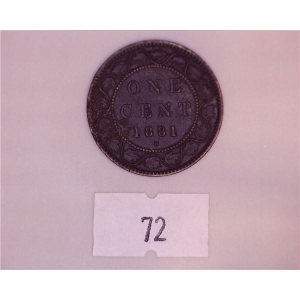 1881H Victoria Large Cent