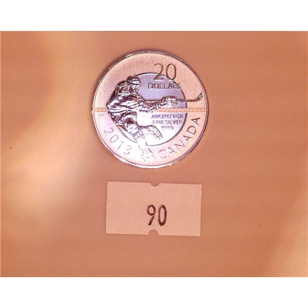 RCM $20 Fine Silver Coin - Hockey