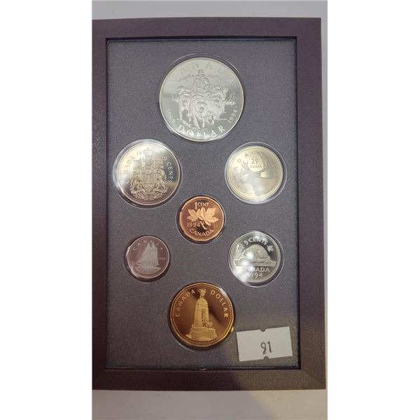 1994 Double Dollar Proof Set (25.17g 92.5% Silver)