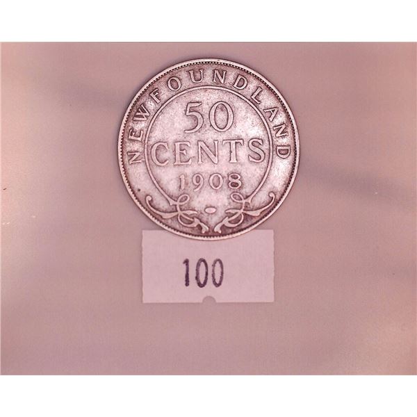 1908 Newfoundland 50 Cents