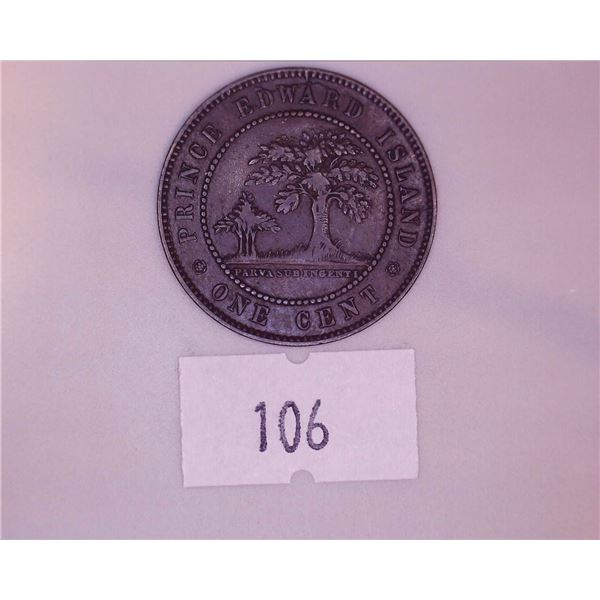 1871 Prince Edward Island Half Cent - Victoria