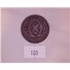 Image 1 : 1837 Colonial Lower Canada Half Penny Bank Token - City Bank
