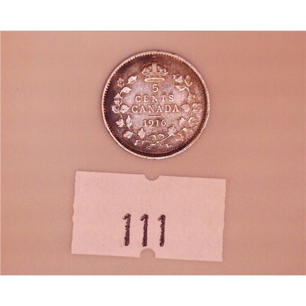 1916 5 Cents - George V