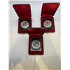 Image 1 : 3x 1978 Commonwealth Games Silver Dollars 23.32g 50% silver/each