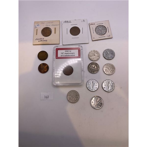 Canadian Pennies   Nickels (Mostly 1929-1940's)
