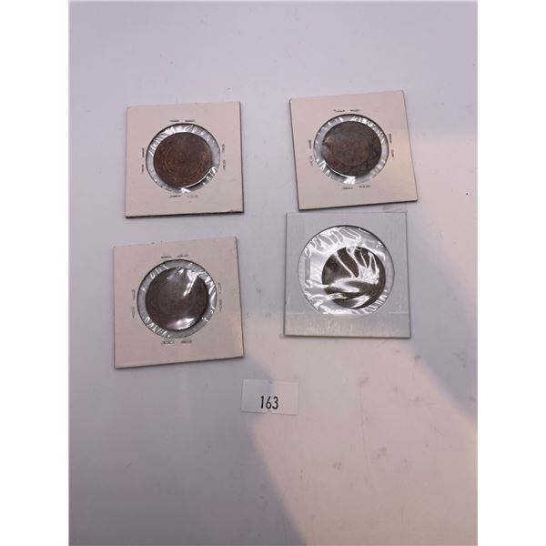 Canadian Large Pennies (1914 + 1915 + 1918 + 1920)