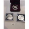 Image 1 : 3x Canadian Silver Dollars (1985 + 1986 + 1987) 23.3g 50% Silver/each