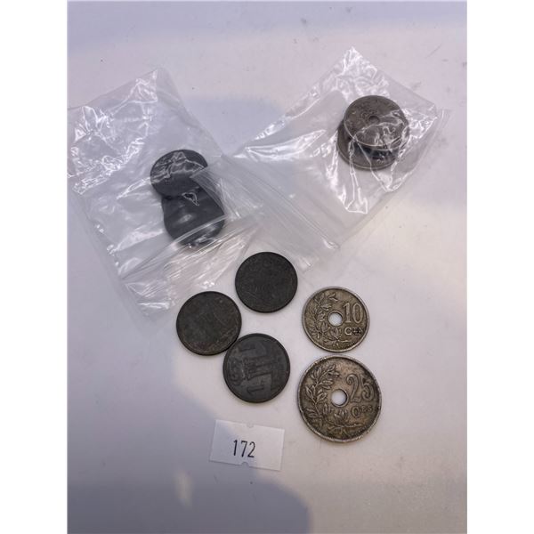 Collection of pre-1950's Belgium Coins