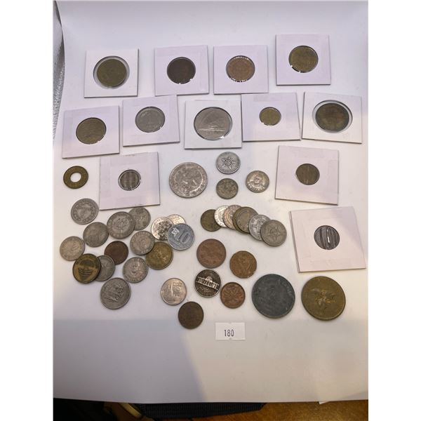 Collection of World Coins + Tokens