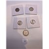Image 1 : Foreign Silver Coins (2x 1.25g .835 Silver, 1x 2.5g .900 Silver, 2.5g .500 Silver, 5g .500 Silver)