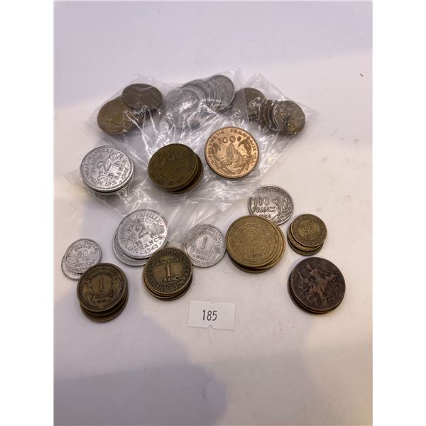 Collection of old Pre-1960's French Coins