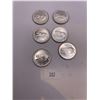 Image 1 : 6x Canadian 1967 Canadian Silver Quarters (5.81g 80% Silver/each)