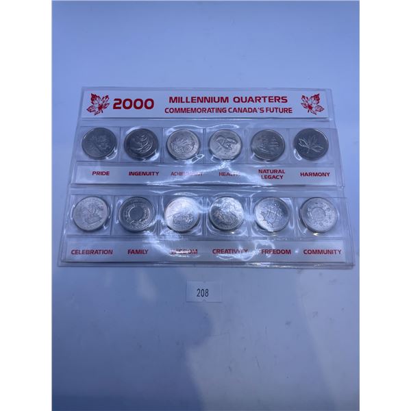 2000 Canadian Millennium Quarter Set