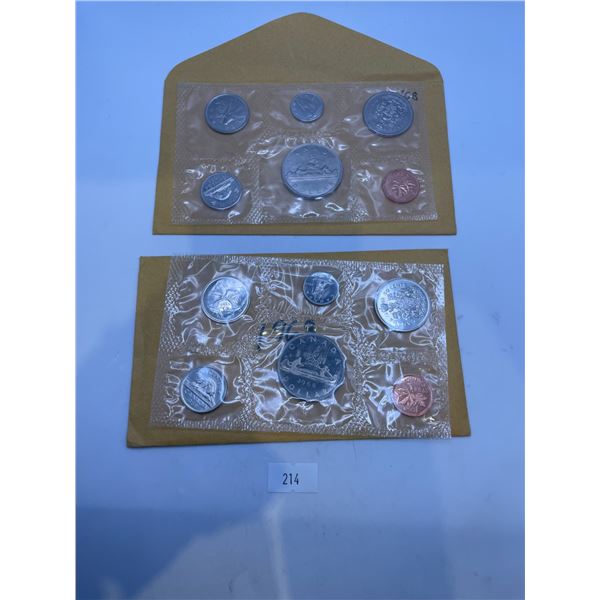 2x Canadian 1968 Proof Sets