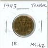 Image 1 : 1943 Tombac 5 Cents. MS-62.