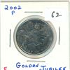 Image 1 : 2002P Golden Jubilee 50 Cents. One Year Type. MS-63.