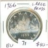 Image 1 : 1966 Large Beads Silver Dollar. BU. Cameo.