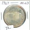 Image 1 : 1967 Silver Dollar. One Year Type. MS-63.