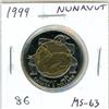 Image 1 : 1999 Nunavut Toonie. Commemorates Canada’s newest territory. MS-63.