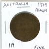 Image 1 : Commonwealth of Australia. 1919 Penny. George V. Fine.