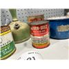 Image 3 : Lot of Antique cans (never seize & oil are full)