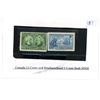 Image 1 : Canada 12 cent stamp & Newfoundland 5 cent stamp - both MNH