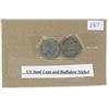 Image 1 : USA steel 5 cent & Buffalo nickel