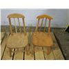 Image 1 : 2 vintage wooden children's chairs