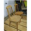 Image 2 : 2 vintage wooden children's chairs