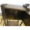 Image 3 : small vintage wooden table with cabinet - 13"x7.5"x29"H