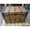 Image 1 : vintage wooden trunk - 34"x21"x24"H