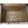 Image 5 : vintage wooden trunk - 34"x21"x24"H
