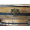 Image 7 : vintage wooden trunk - 34"x21"x24"H