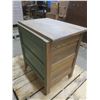 Image 3 : vintage wooden cabinet on casters - 24"x17"x26.5"H