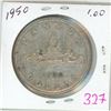 Image 1 : 1950 Canadian silver voyager dollar coin