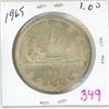 Image 1 : 1965 Canadian voyager silver dollar coin