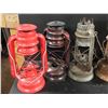 Image 2 : 7 x Vintage oil Lanters