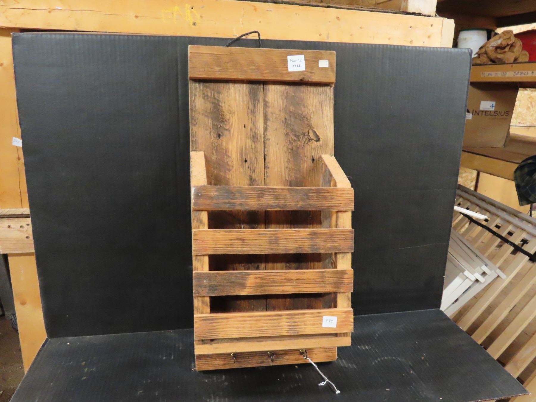 Wooden Magazine Rack - Wall Mount - Schmalz Auctions