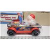 Image 3 : Battery operated "Bump and Go" Santa Clause hot rod car - With Christmas music, lights - working con