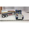 Image 6 : Freightliner "Gasohol" semi truck and trailer toy - 24" long - all metal