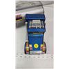Image 7 : Freightliner "Gasohol" semi truck and trailer toy - 24" long - all metal