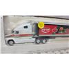 Image 2 : Freightliner die cast "Co-op" semi truck and trailer bank - in box - 12" long