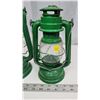 Image 2 : Pair of Green barn lanterns, medium and large size